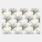 Pen und Tintenbaum zeichnend Geschenkpapier Set (Vorderseite)