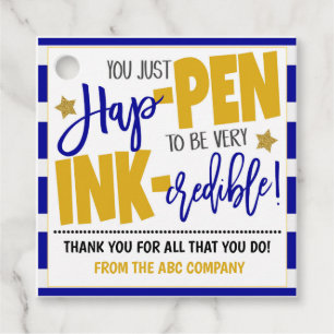Pen Vielen Dank für Ihr Geschenk Tag Geschenkanhänger