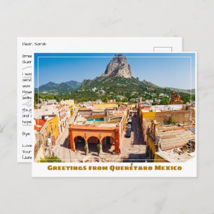 Peña de Bernal Near Querétaro Mexiko Postkarte