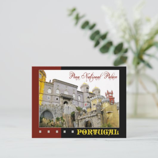 Pena National Palace, Sintra, Portugal Postkarte (Stehend Vorderseite)