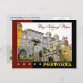 Pena National Palace, Sintra, Portugal Postkarte (Vorne/Hinten)