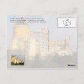 Pena National Palace, Sintra, Portugal Postkarte (Rückseite)