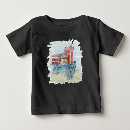 Pena Palace in Sintra, Portugal Baby T-shirt (Vorderseite)