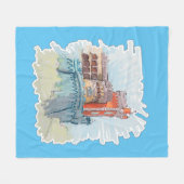 Pena Palace in Sintra, Portugal Fleecedecke (Vorderseite (Horizontal))