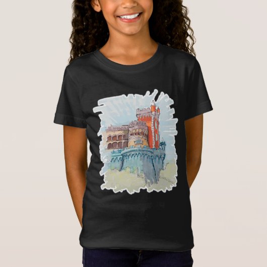 Pena Palace in Sintra, Portugal T-Shirt (Vorderseite)
