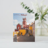 Pena Palace Sintra Portugal Postkarte (Stehend Vorderseite)