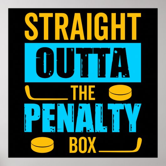 Penalty Box Hockey Poster (Vorne)