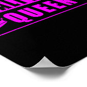Penalty Box Queen Funny Ice Hockey (4)  Poster (Ecke)