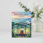 Penang Hill Malaysia Postkarte (Stehend Vorderseite)