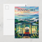Penang Hill Malaysia Postkarte (Vorne/Hinten)