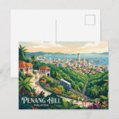 Penang Hill Malaysia Postkarte (Vorne/Hinten)