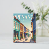 Penang Insel Malaysia Postkarte (Stehend Vorderseite)