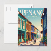 Penang Insel Malaysia Postkarte (Vorne/Hinten)