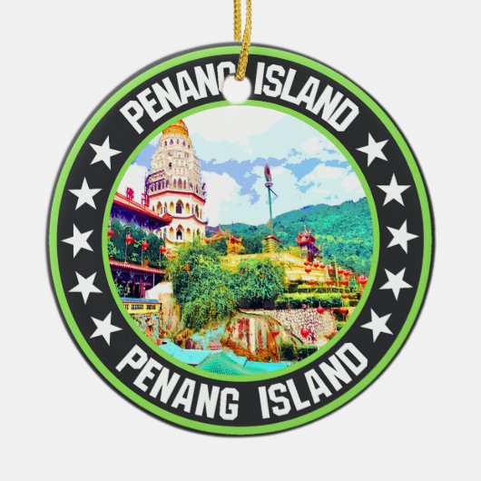 Penang Island Keramik Ornament (Vorne)