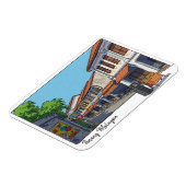 Penang Malaysia Georgetown Cartoon Magnet (Linke Seite)