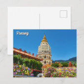 Penang Malaysia Georgetown Reise Postkarte (Vorne/Hinten)