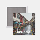Penang Malaysia Georgetown Travel Magnet (Vorderseite/Rückseite)