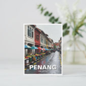 Penang Malaysia Georgetown Travel Postkarte (Stehend Vorderseite)