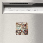 Penang Malaysia Shophouse Kopitiam Travel Magnet (In Situ (Geschirrspüler))