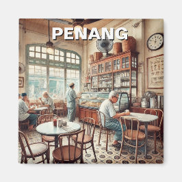 Penang Malaysia Shophouse Kopitiam Travel Magnet