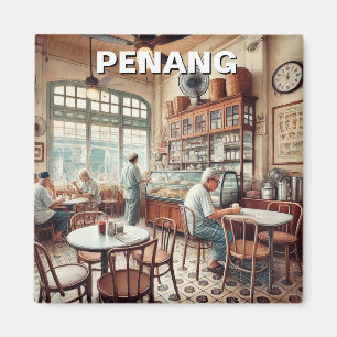 Penang Malaysia Shophouse Kopitiam Travel Magnet