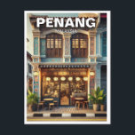 Penang Malaysia Shophouse Postkarte<br><div class="desc">Penang, ein lebendiger Staat in Malaysia, ist bekannt für sein reichhaltiges Kulturerbe, seine atemberaubende Landschaft und seine kulinarischen Köstlichkeiten. Penang liegt an der Nordwestküste der Halbinsel Malaysia und besteht aus zwei Hauptteilen: Penang Island, Zuhause zur lebhaften Stadt George Town und Seberang Perai auf dem Festland. George Town, ein UNESCO-Weltkulturerbe, besticht...</div>