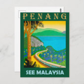 Penang, siehe Malaysia Postkarte (Vorne/Hinten)