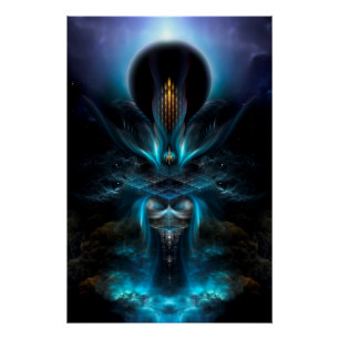 Penapia Fraktal Art Perfekt Poster