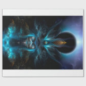 Penapia Fraktal Art Wrapping Paper Geschenkpapier (Flach)
