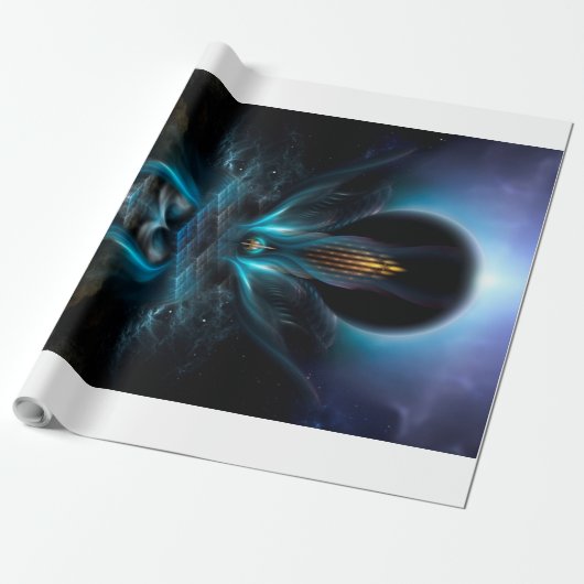 Penapia Fraktal Art Wrapping Paper Geschenkpapier (Ungerollt)