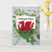 Penblwydd Hapus Happy Birthday Karte (Gelbe Blume)
