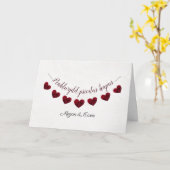 Penblwydd priodas hapus Welsh Happy Anniversary Karte (Gelbe Blume)