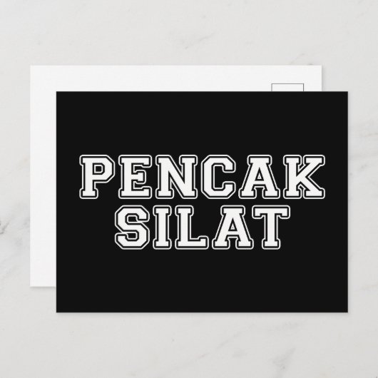 Pencak Silat Postkarte (Vorne/Hinten)