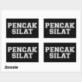 Pencak Silat Rechteckiger Aufkleber (Blatt)