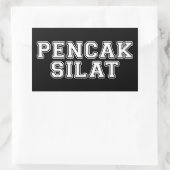 Pencak Silat Rechteckiger Aufkleber (Tasche)