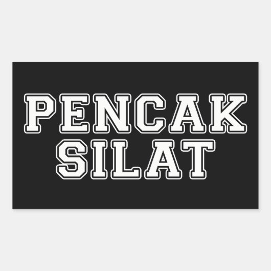 Pencak Silat Rechteckiger Aufkleber (Vorderseite)