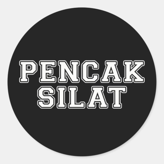 Pencak Silat Runder Aufkleber (Vorderseite)