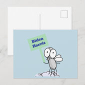 Pence Fly für Biden Harris Postkarte (Vorne/Hinten)