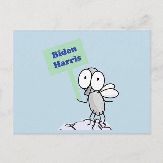 Pence Fly für Biden Harris Postkarte (Vorderseite)