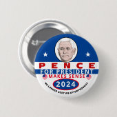 Pence für Präsident 2024 Button (Vorne & Hinten)