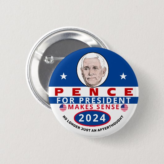 Pence für Präsident 2024 Button (Vorne & Hinten)
