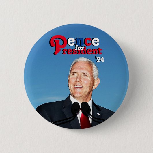 Pence für Präsident '24 Button (Vorderseite)