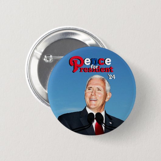 Pence für Präsident '24 Button (Vorne & Hinten)