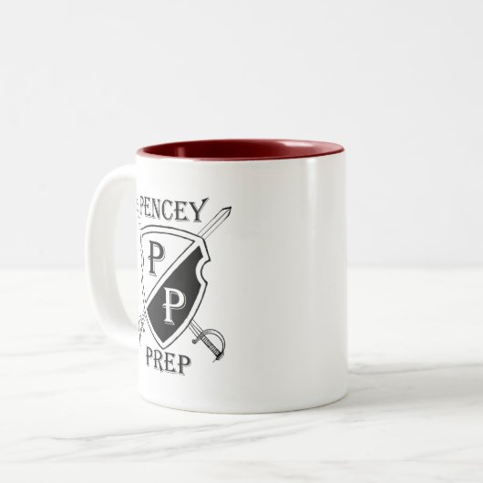 Pencey Vorbereitung Zweifarbige Tasse (Vorderseite Links)