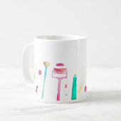 Pencies Watercolor Teacher School Niedlich Moderne Kaffeetasse (Vorderseite Links)