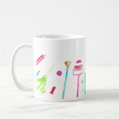Pencies Watercolor Teacher School Niedlich Moderne Kaffeetasse (Links)