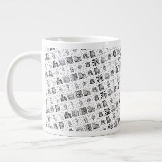 Pencil Animal Collection Mug Jumbo-Tasse (Links)