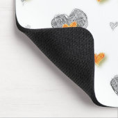 Pencil Art Hearts Mousepad (Ecke)