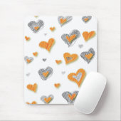 Pencil Art Hearts Mousepad (Mit Mouse)