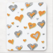 Pencil Art Hearts Mousepad (Vorne)